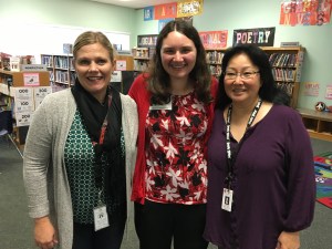 Ms. Merriman and her library clerk